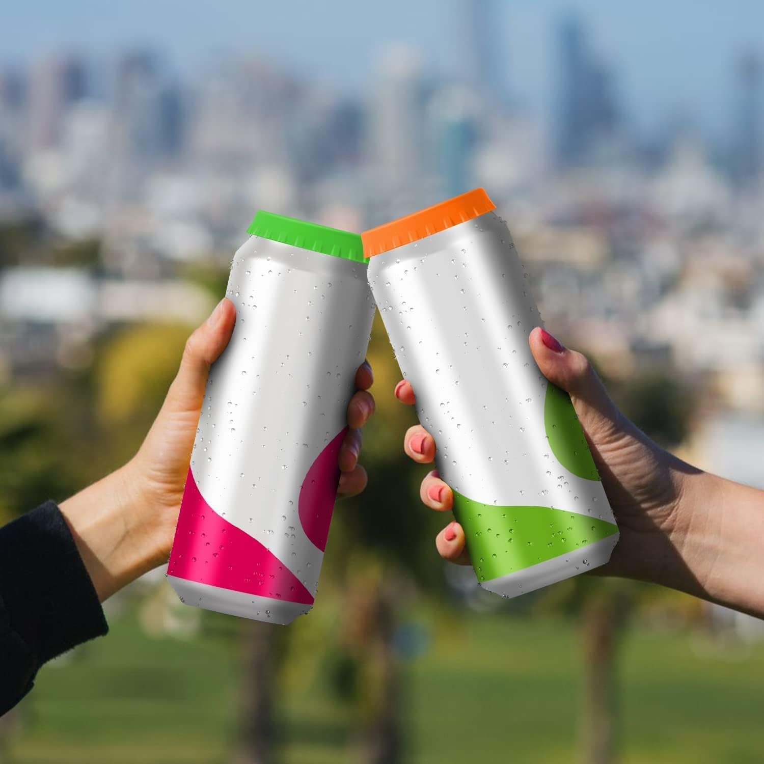 6-Pack Silicone Can Lids – Reusable Drink Covers for Standard Soda, Soft Drink & Beer Cans