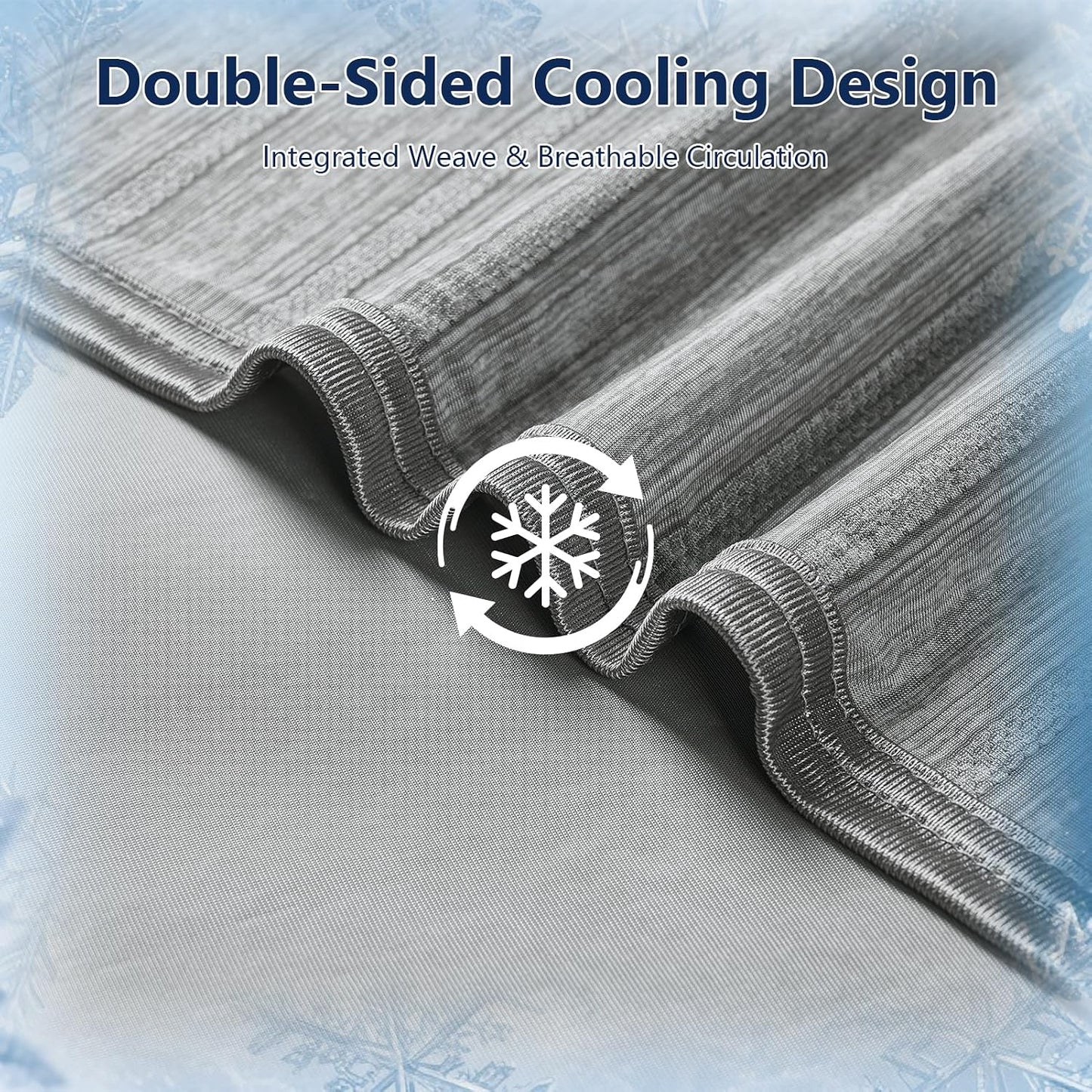 Cooling Blanket 150 × 200 cm – Double-Sided Cooling Fabric, Lightweight & Breathable Summer Blanket for Bed, Sofa & Travel
