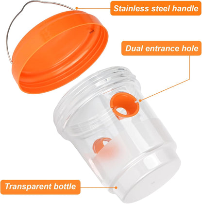 3-Pack Reusable Wasp Traps – Hanging Outdoor Insect Traps for Gardens, Patios & Balconies