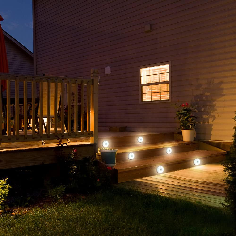 3-Pack Rechargeable Motion Sensor Lights – Wireless LED Night Lights, 6000K Cool White, Magnetic & Easy-Install