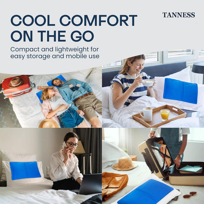 2-Pack Cooling Pillow Mats – Reusable Gel Cooling Pads for Hot Sleepers, Summer Nights & Everyday Use