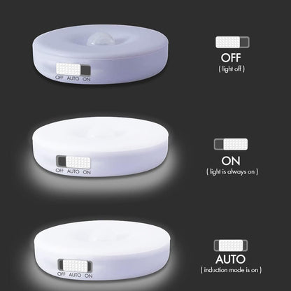 3-Pack Rechargeable Motion Sensor Lights – Wireless LED Night Lights, 6000K Cool White, Magnetic & Easy-Install