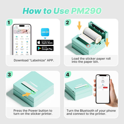DwellWorks PrintPod™ Mini Sticker Printer
